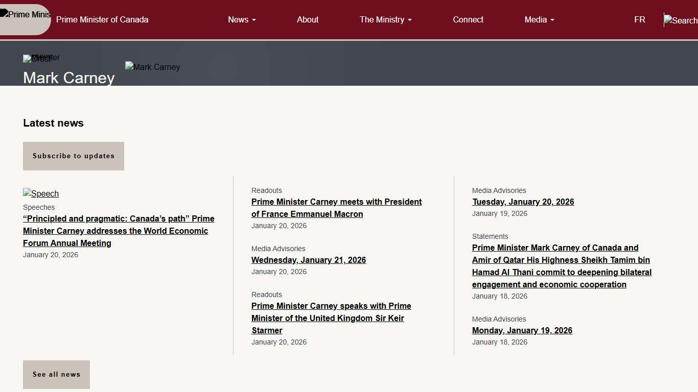 Mark Carney - Prime Minister of Canada | Prime Minister of Canada